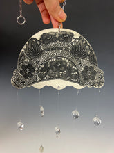 Load image into Gallery viewer, Handmade Porcelain Sun-catcher with MOP Luster