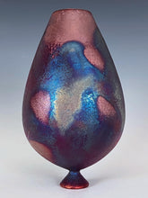 Load image into Gallery viewer, Wheel Thrown Raku Vase by Galaxy Clay Fine Art