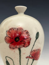 Load image into Gallery viewer, Ceramic Decorative Hand painted Poppies Porcelain Vessel