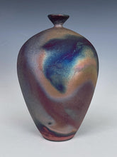 Load image into Gallery viewer, Wheel Thrown Raku Vase by Galaxy Clay Fine Art