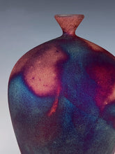 Load image into Gallery viewer, Wheel Thrown Raku Vase by Galaxy Clay Fine Art