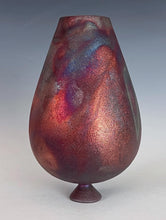 Load image into Gallery viewer, Wheel Thrown Raku Vase by Galaxy Clay Fine Art