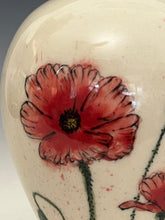 Load image into Gallery viewer, Ceramic Decorative Hand painted Poppies Porcelain Vessel