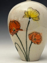 Load image into Gallery viewer, Ceramic Decorative Hand painted Poppies Porcelain Vessel