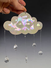 Load image into Gallery viewer, Handmade Porcelain Sun-catcher with MOP Luster