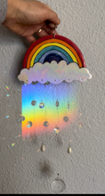 Load image into Gallery viewer, Handmade Porcelain Sun-catcher with MOP Luster