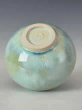 Load image into Gallery viewer, Crystalline Celadon - Wheel thrown Ceramic Vase by Galaxy Clay Fine Art