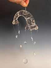 Load image into Gallery viewer, Handmade Porcelain Sun-catcher with MOP Luster