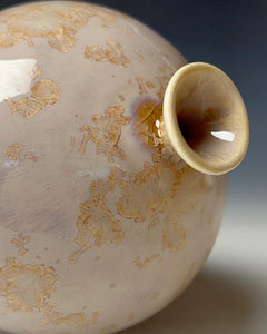 Wheel thrown Ceramic Crystallin Vase by Galaxy Clay Fine Art