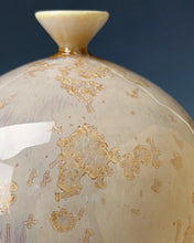 Load image into Gallery viewer, Wheel thrown Ceramic Crystallin Vase by Galaxy Clay Fine Art
