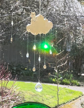 Load image into Gallery viewer, Handmade Porcelain Sun-catcher with Mother Of Pearl Luster