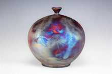 Load image into Gallery viewer, Original Korean Pottery Wheel Thrown Raku Vase Fine Art Ceramics by Galaxy Clay