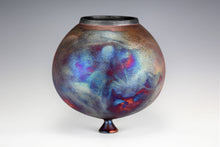 Load image into Gallery viewer, Original Korean Pottery Wheel Thrown Raku Vase Fine Art Ceramics by Galaxy Clay