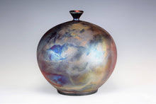 Load image into Gallery viewer, Original Korean Pottery Wheel Thrown Raku Vase Fine Art Ceramics by Galaxy Clay