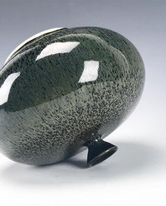 Original Korean Pottery Wheel Thrown Vase stoneware by Galaxy Clay Fine Art Ceramics