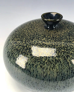 Original Korean Pottery Wheel Thrown Vase stoneware by Galaxy Clay Fine Art Ceramics