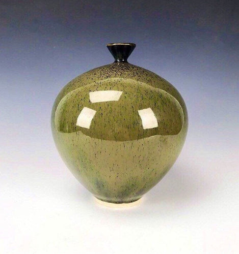 Original Korean Pottery Wheel Thrown Vase stoneware Galaxy Clay Fine Art Ceramics