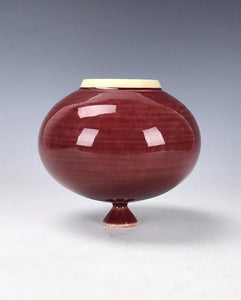 Original Korean Pottery Wheel Thrown Vase by Galaxy Clay Fine Art Ceramics