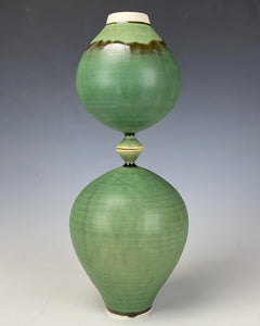 Wheel thrown Ceramic Vase by Galaxy Clay Fine Art