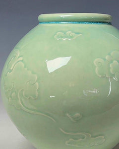 Korean Traditional Wheel Thrown Moon Jar by Galaxy Clay Fine Art