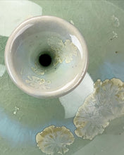 Load image into Gallery viewer, Wheel thrown Ceramic Crystallin Vase by Galaxy Clay Fine Art