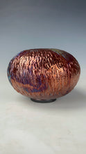 Load image into Gallery viewer, Wheel Thrown Ceramic Raku Vase Fine Art by Galaxy Cla