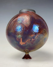 Load image into Gallery viewer, Ceramic Wheel thrown Raku Vase