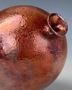 Wheel Thrown Raku Vase by Galaxy Clay Fine Art