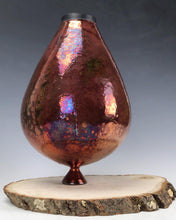 Load image into Gallery viewer, Ceramic Wheel thrown Raku Vase