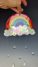Load image into Gallery viewer, Handmade Porcelain Sun-catcher with MOP Luster
