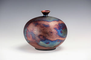 Ceramic Raku Vase Fine Art by Galaxy Clay