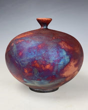 Load image into Gallery viewer, Ceramic Raku Vase Fine Art by Galaxy Clay