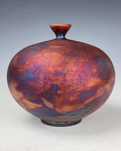 Load image into Gallery viewer, Ceramic Raku Vase Fine Art by Galaxy Clay