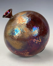 Load image into Gallery viewer, Ceramic Wheel thrown Raku Vase
