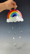 Load image into Gallery viewer, Handmade Porcelain Sun-catcher with MOP Luster