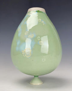 Wheel thrown Ceramic Crystallin Vase by Galaxy Clay Fine Art