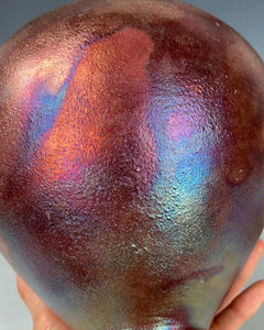 Wheel Thrown Raku Galaxy Urn