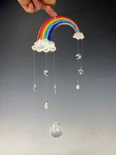 Load image into Gallery viewer, Handmade Porcelain Sun-catcher with MOP Luster
