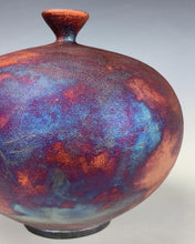 Load image into Gallery viewer, Ceramic Raku Vase Fine Art by Galaxy Clay