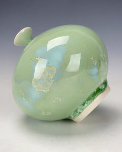 Wheel thrown Ceramic Crystallin Vase by Galaxy Clay Fine Art