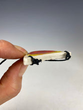 Load image into Gallery viewer, Ceramic Hand Carved Porcelain Necklace filled with Glass Frit by Galaxy Clay