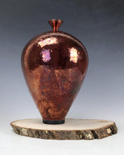 Load image into Gallery viewer, Ceramic Wheel thrown Raku Vase