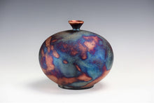Load image into Gallery viewer, Ceramic Raku Vase Fine Art by Galaxy Clay
