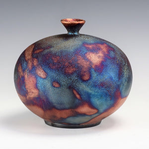Ceramic Raku Vase Fine Art by Galaxy Clay