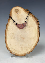 Load image into Gallery viewer, Ceramic Hand Carved Porcelain Necklace filled with Glass Frit by Galaxy Clay