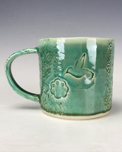 Wheel thrown and hand crafted mug #3