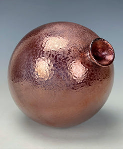 Wheel Thrown Raku Vase by Galaxy Clay Fine Art