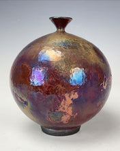 Load image into Gallery viewer, Ceramic Wheel thrown Raku Vase