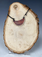 Load image into Gallery viewer, Ceramic Hand Carved Porcelain Necklace filled with Glass Frit by Galaxy Clay