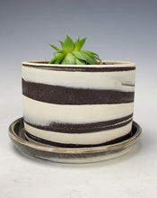 Load image into Gallery viewer, Wheel thrown marbled Planter #31